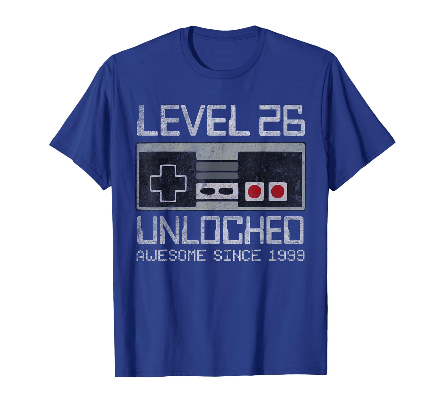 Level 26 Unlocked 26th Birthday 26 Year Old Video Gamer Boy T-Shirt