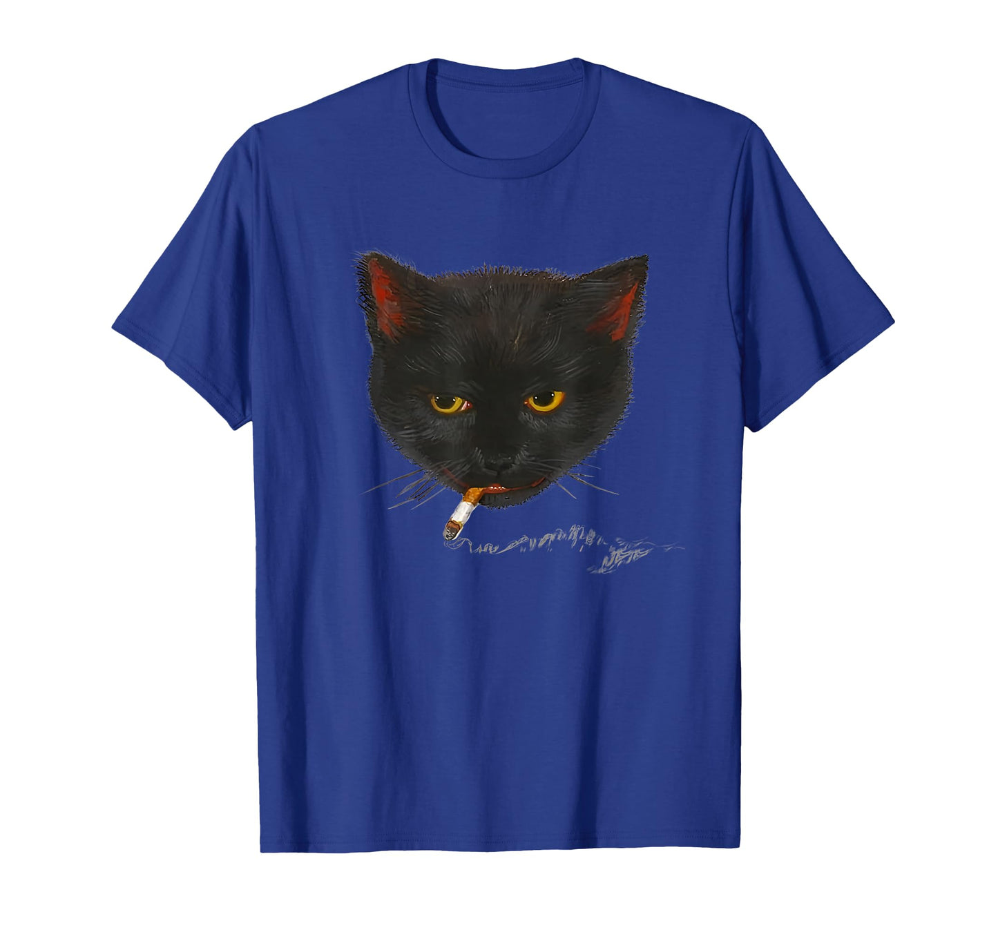 smoking cat graphic T-Shirt