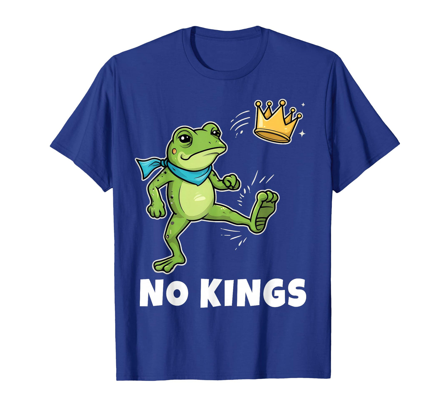Funny No Kings Frog Protest, Democracy T-Shirt