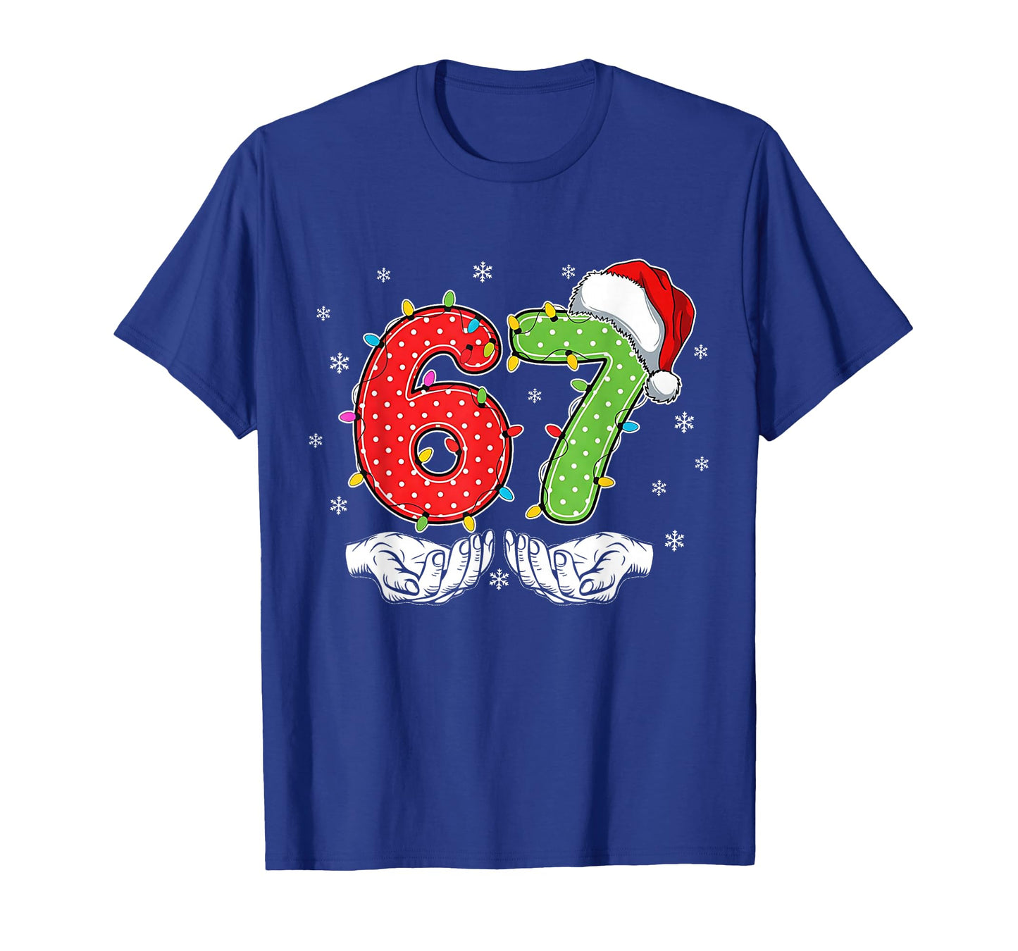 Number 67 Matching Six Seven 6 7 Meme 6-7 Christmas Costume T-Shirt