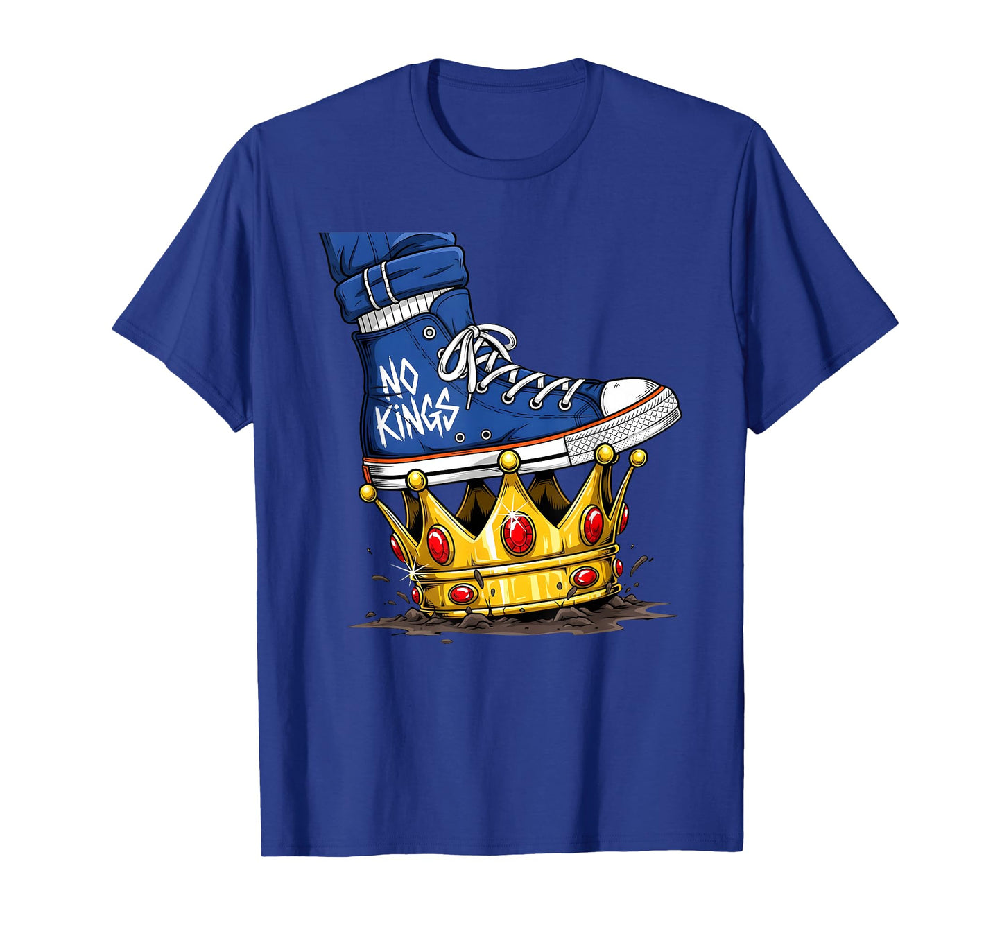 No Kings Shoe On Crown We The People Political Men Women T-Shirt