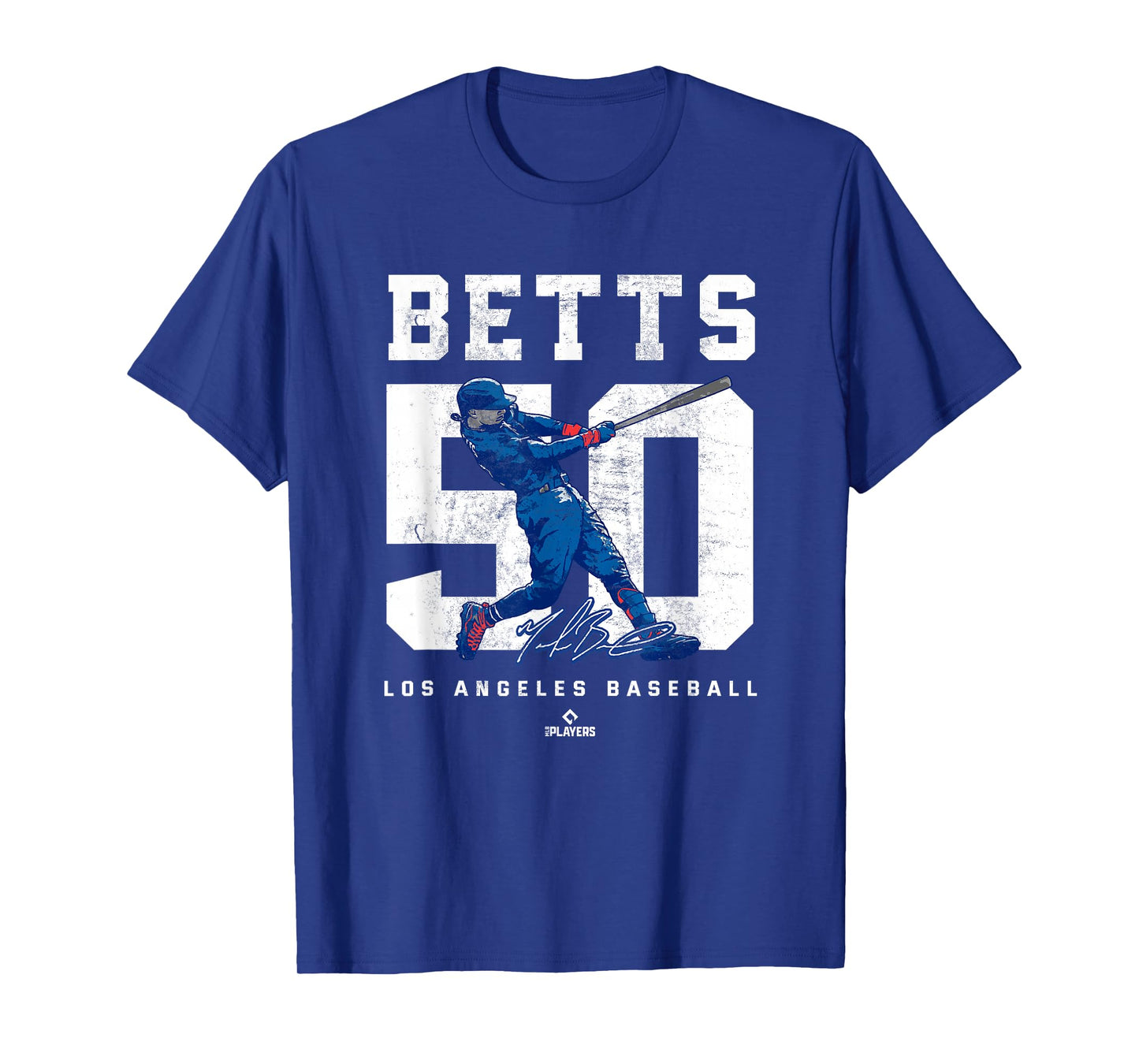 Number and Portrait Mookie Betts Los Angeles MLBPA T-Shirt