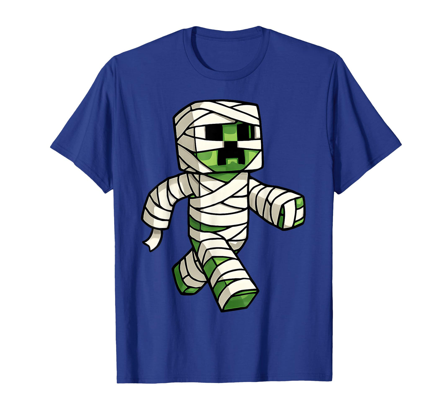 Funny Halloween Game Pixel Kids Boy Men Spooky Mummy Gamer T-Shirt