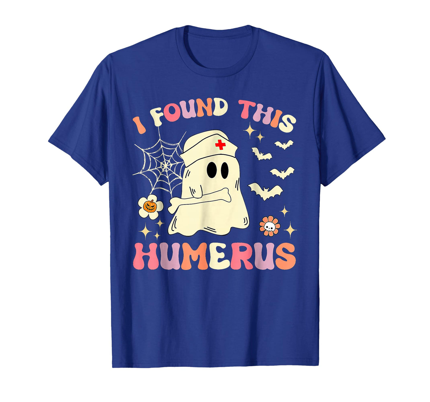 I Found This Humerus Ghost Nurse Halloween T-Shirt