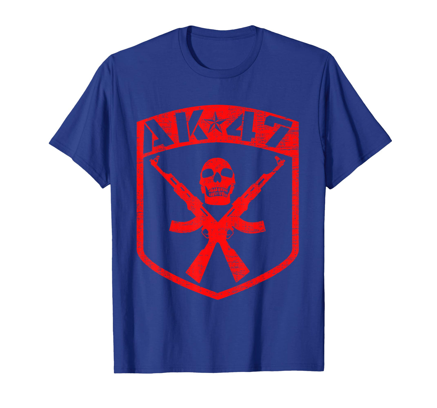 Kalashnikov Skull AK-47 Assault Rifle Gun T-Shirt
