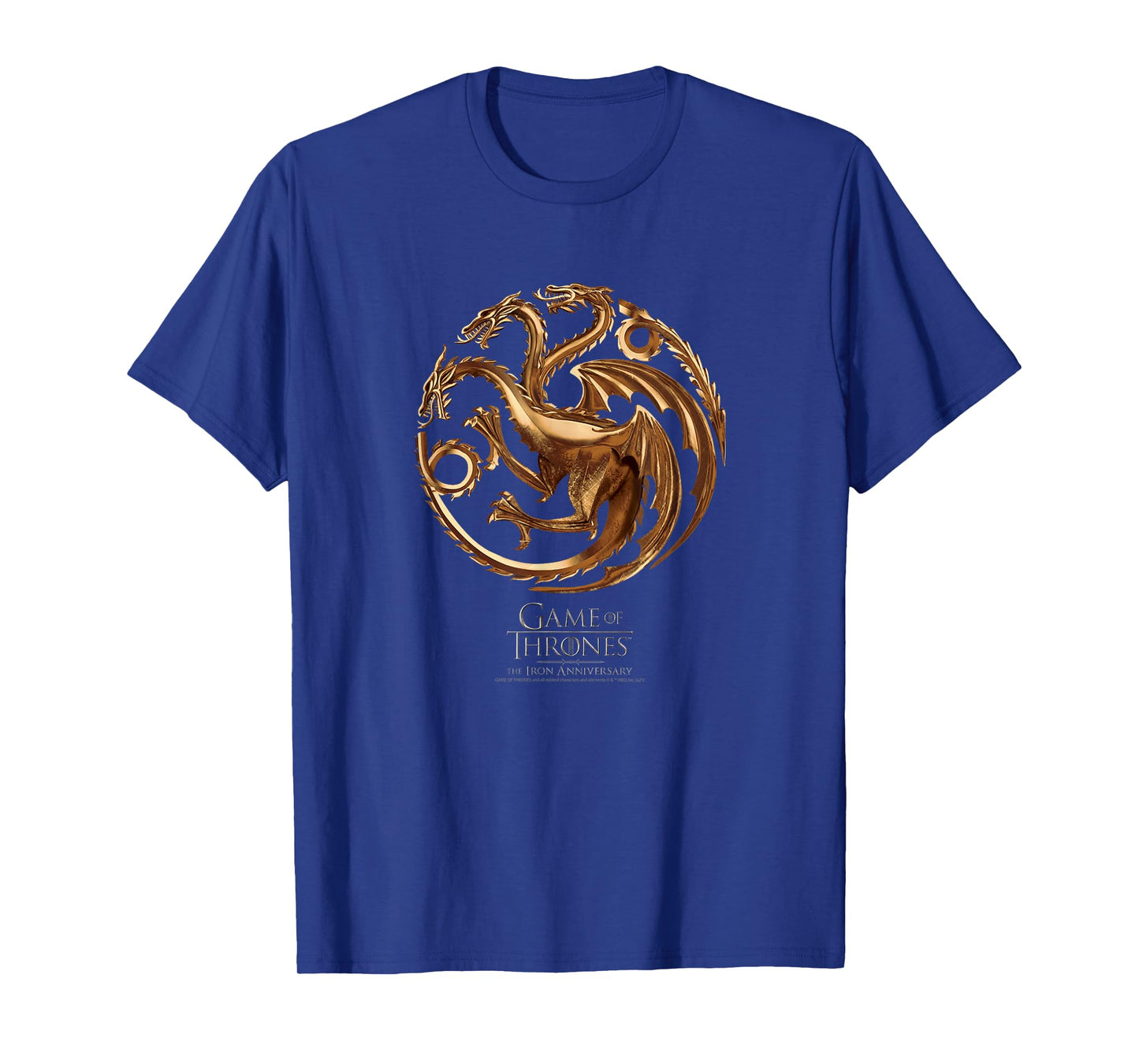 Game Of Thrones Iron Anniversary Dragon Logo T-Shirt