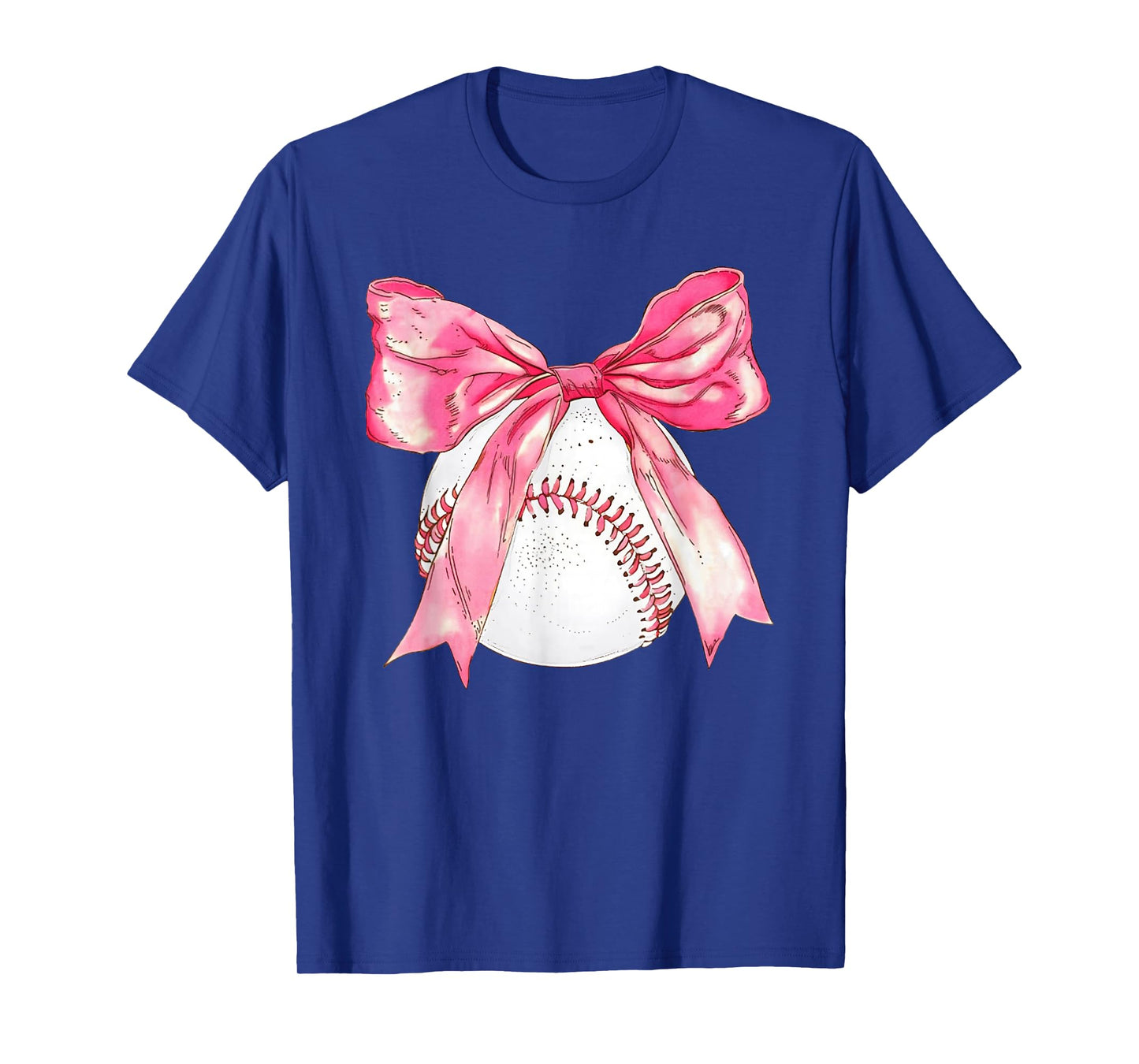 Baseball Mom Coquette Pink Bow Mothers Day Baseball Mama T-Shirt