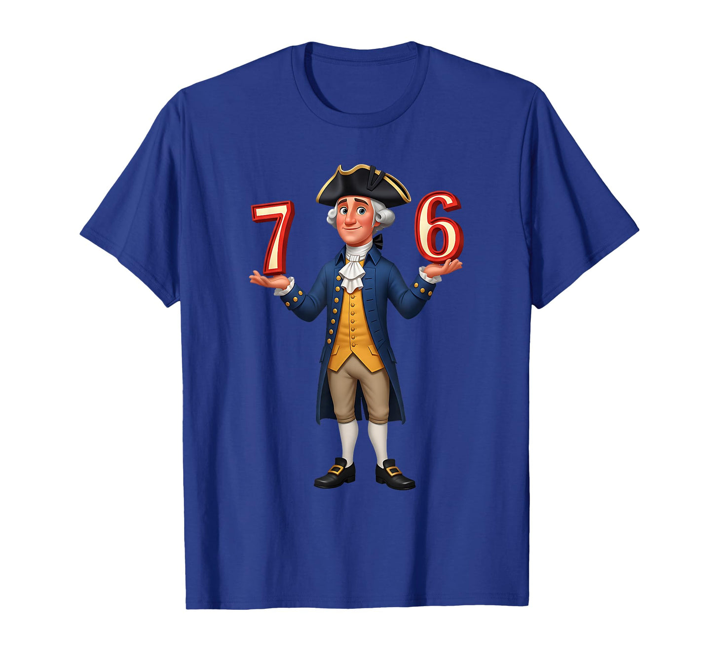 Six Seven American 67 Gen Alpha Slang 7 6 George Washington T-Shirt