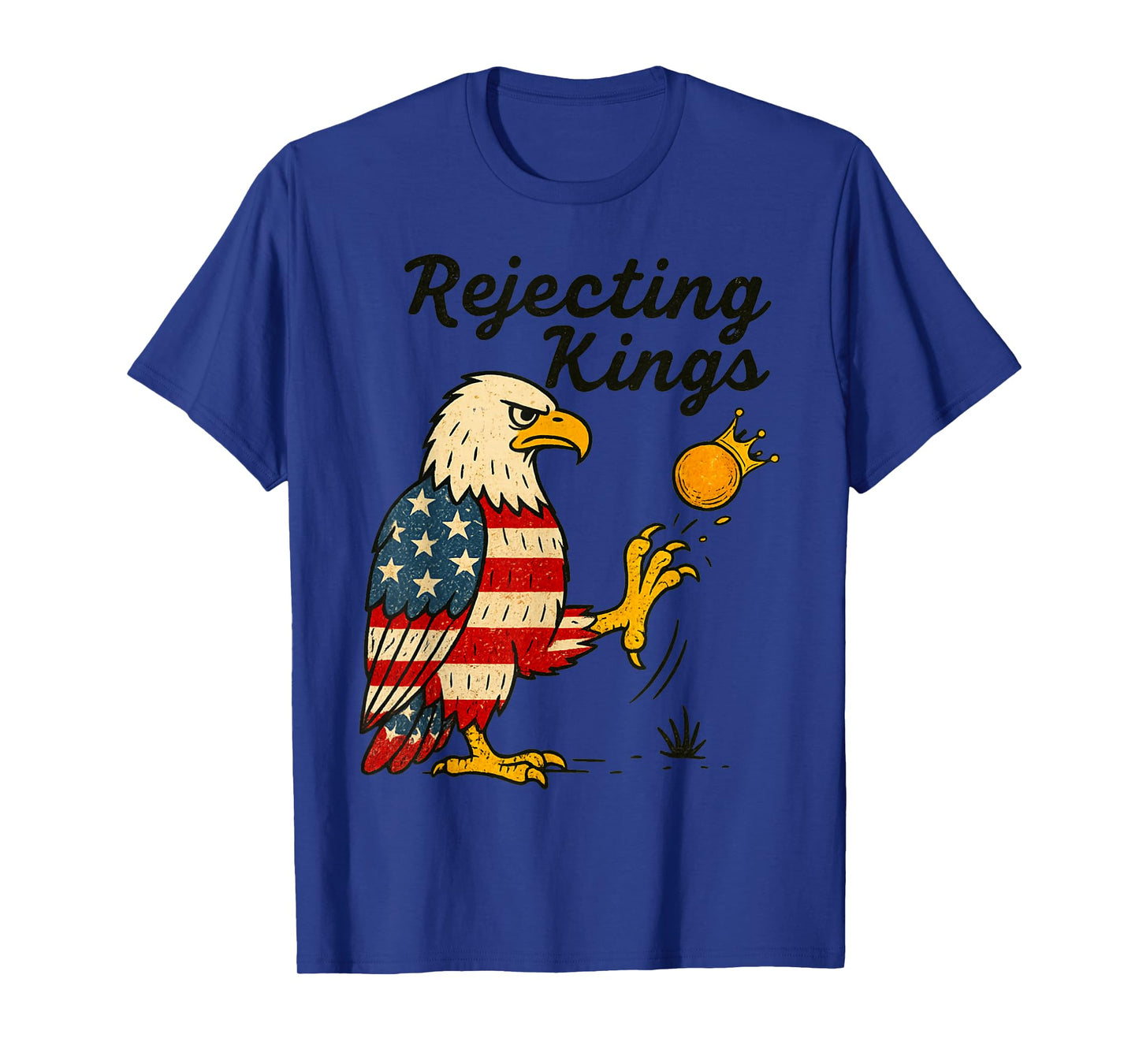 No Kings In America Graphic Tee - Retro Political Men Women T-Shirt