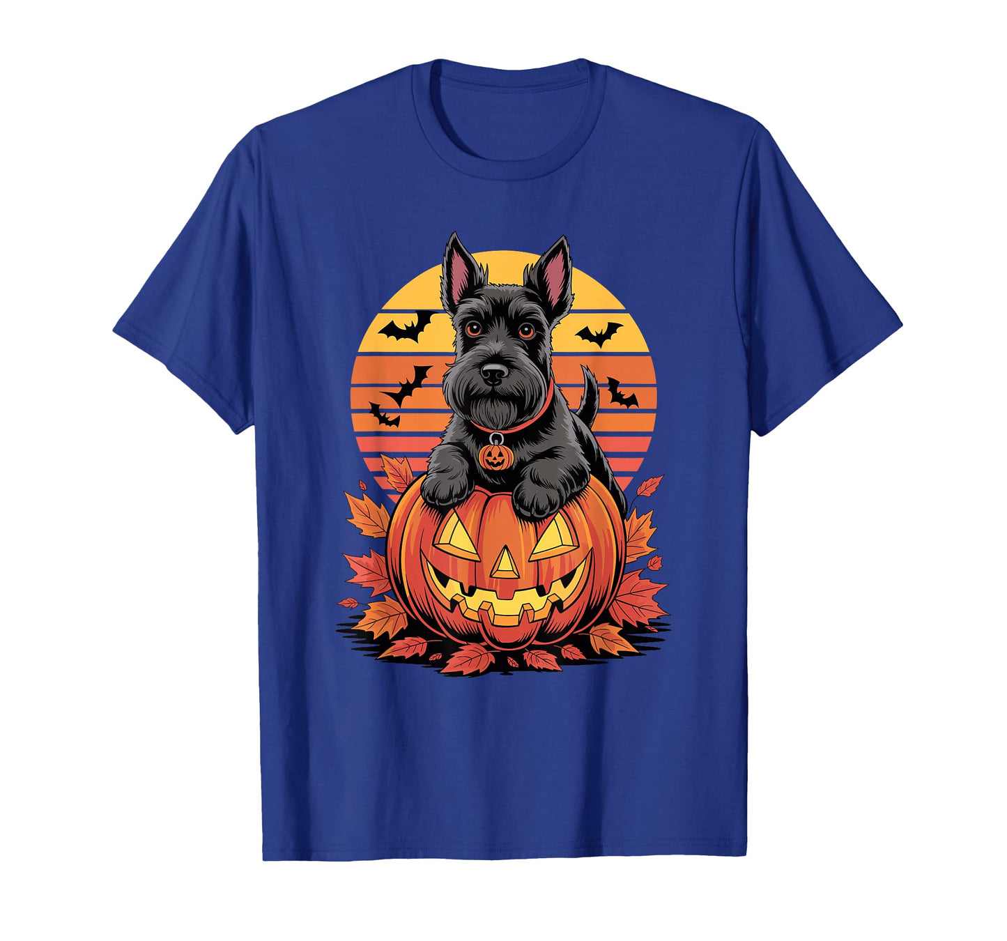 Halloween Retro Scottish Terrier Scottie Terriers T-Shirt