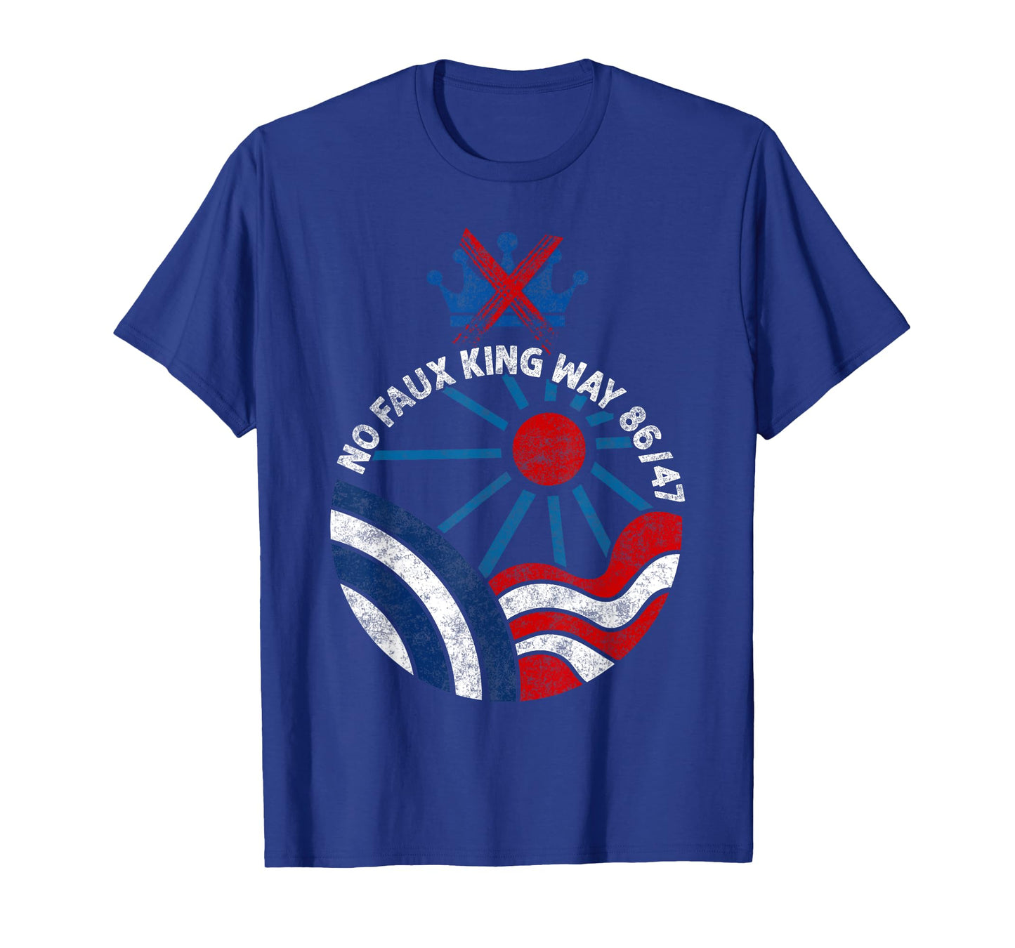No Faux King Way 86 47 No Kings Day Protest June 14 T-Shirt