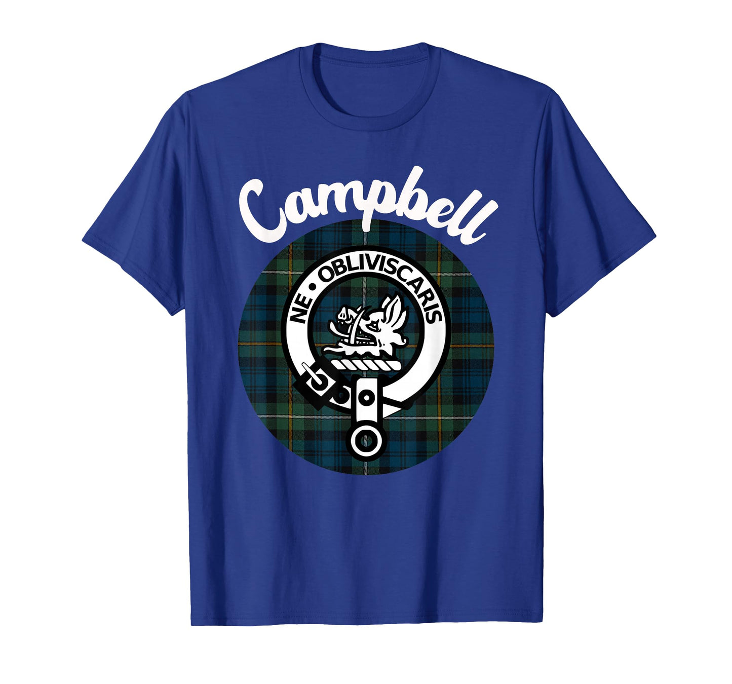 Campbell Clan Scottish Name Coat Of Arms Tartan T-Shirt