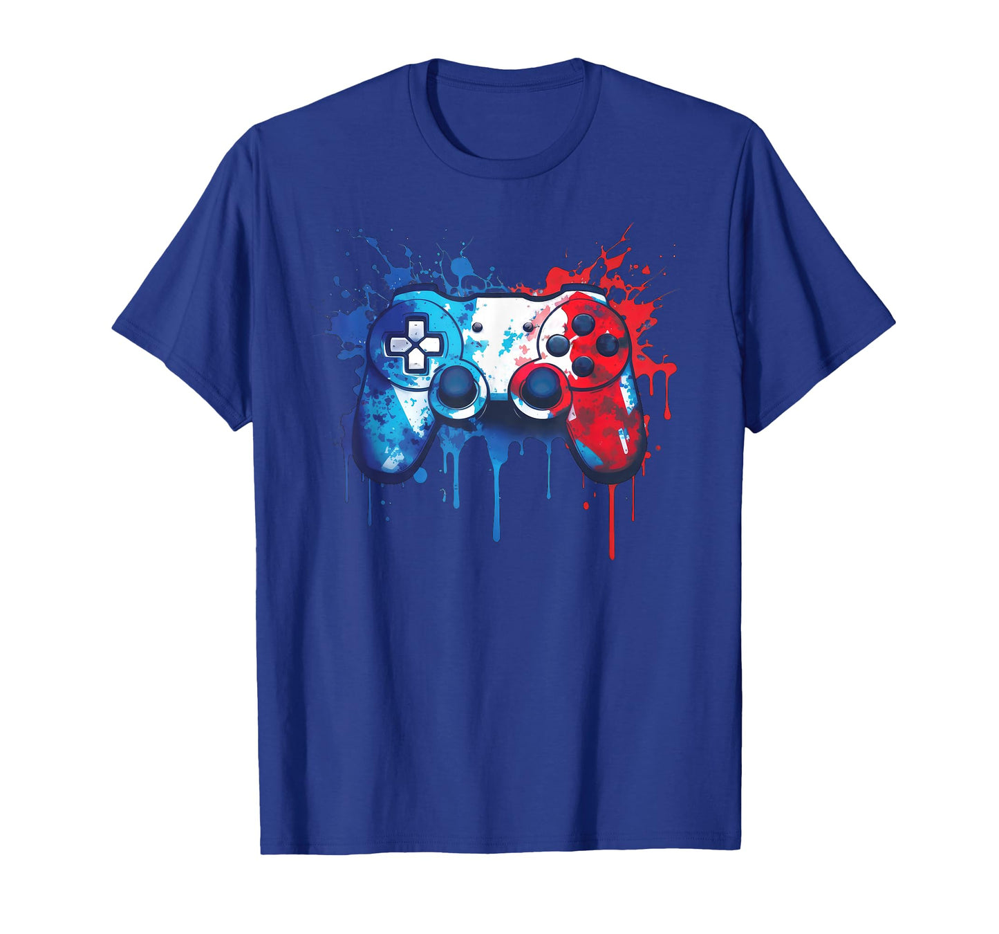 Patriotic Gamer - Red White Blue 4th of July Video Game T-Shirt