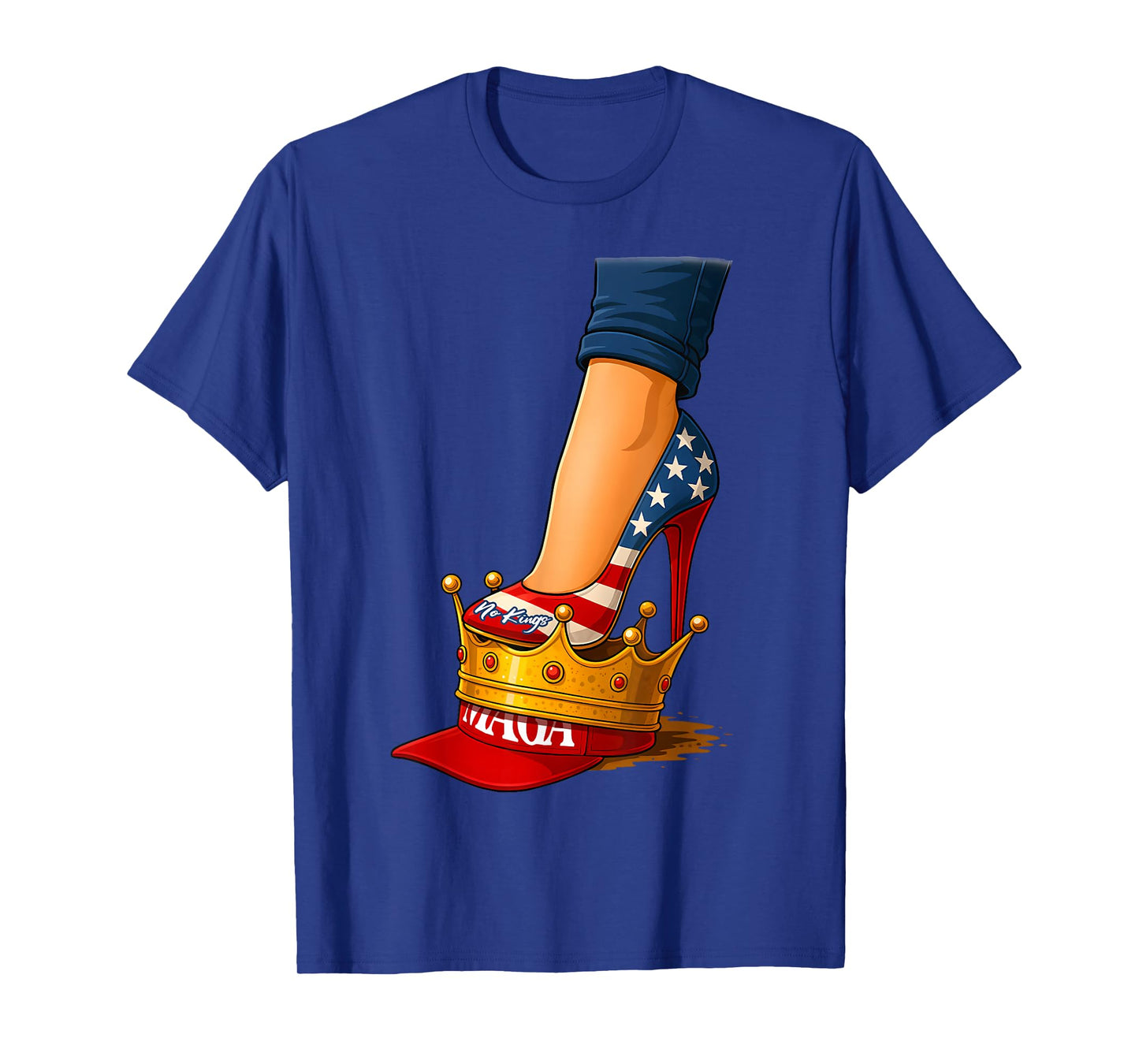 No Kings High Heels On Crown T-Shirt