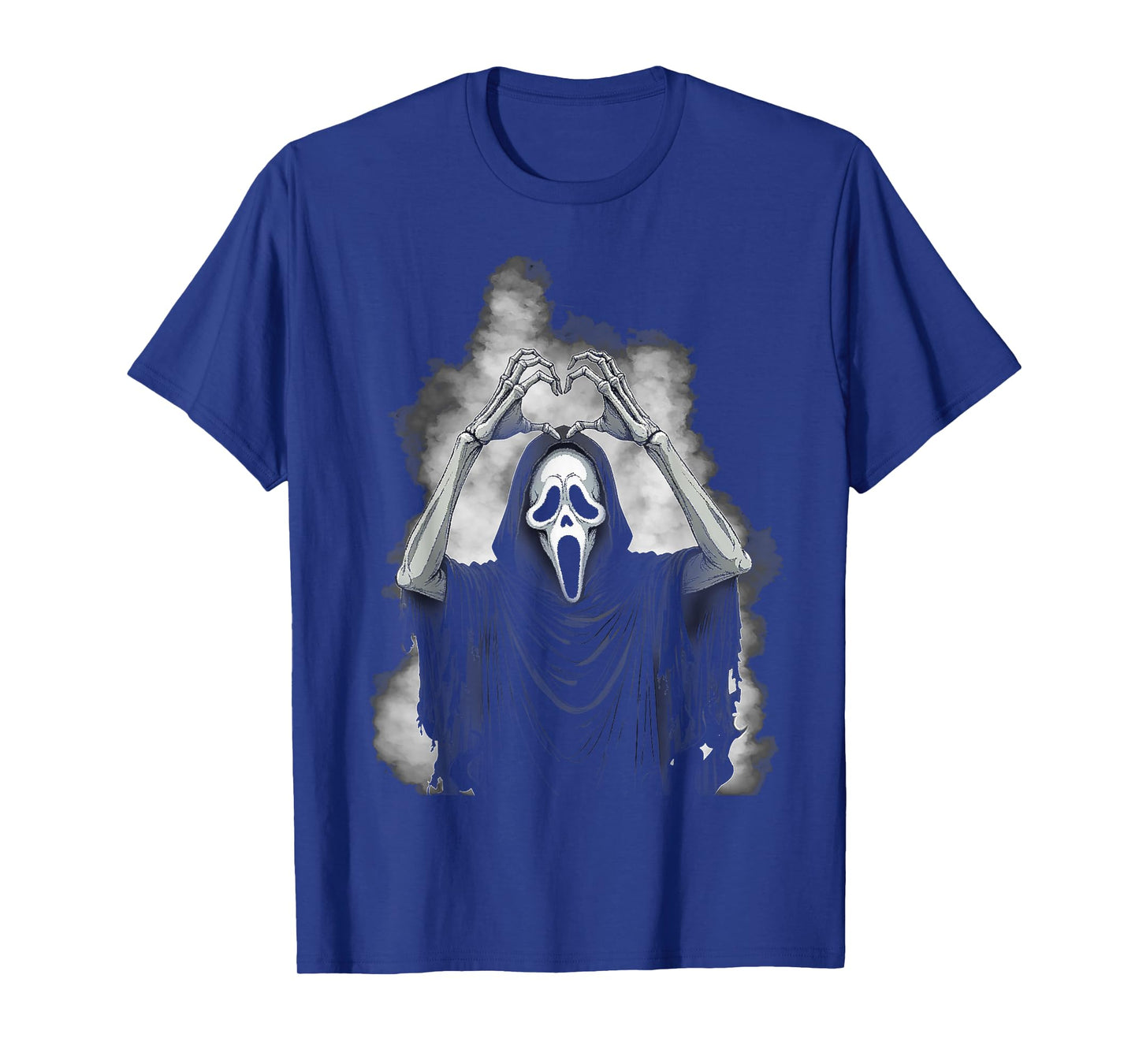 Halloween Scary Face Creepy Ghost Heart Hands Spooky Horror T-Shirt