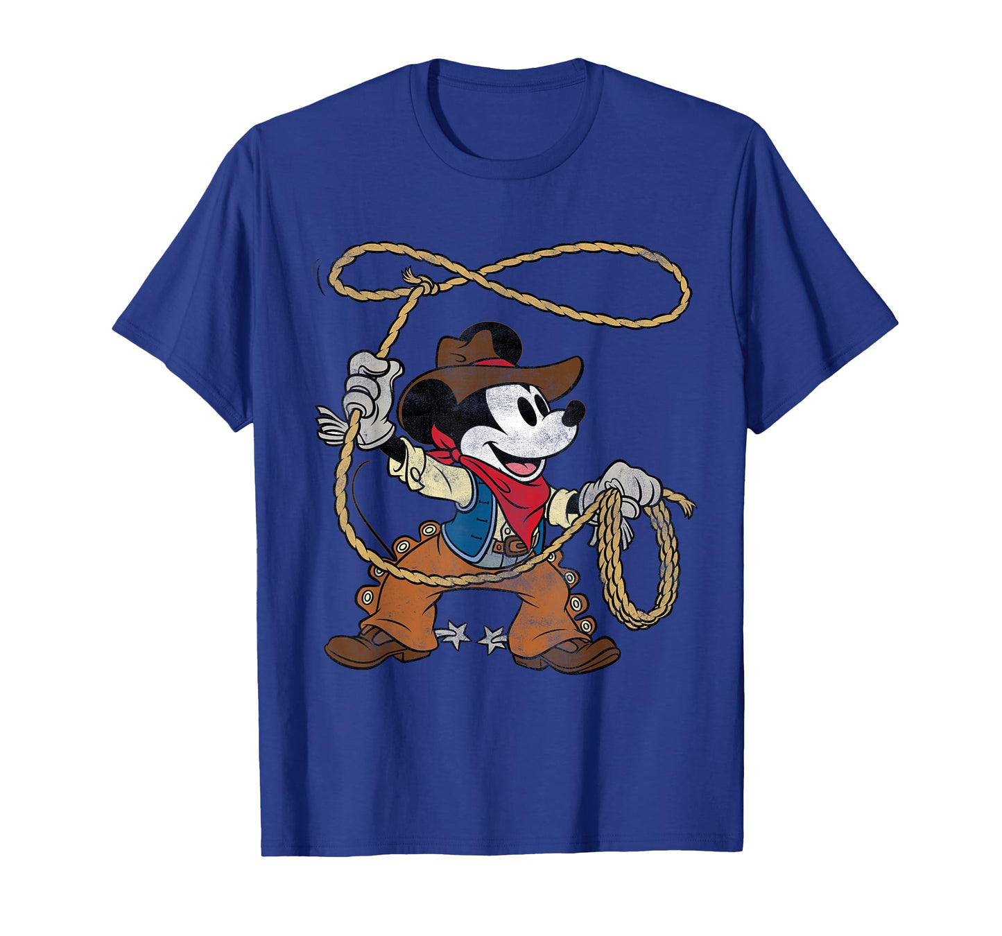 Disney Mickey Mouse Cowboy Costume Western Vintage Look T-Shirt