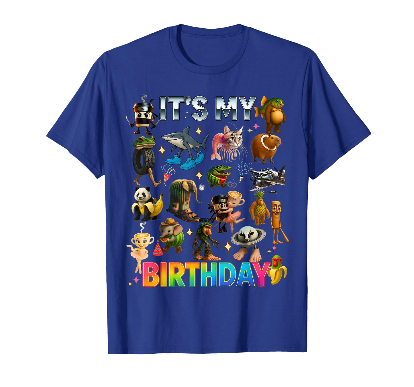 Italian Brainrot Meme It’s My Birthday Kids Boys Girls Teens T-Shirt