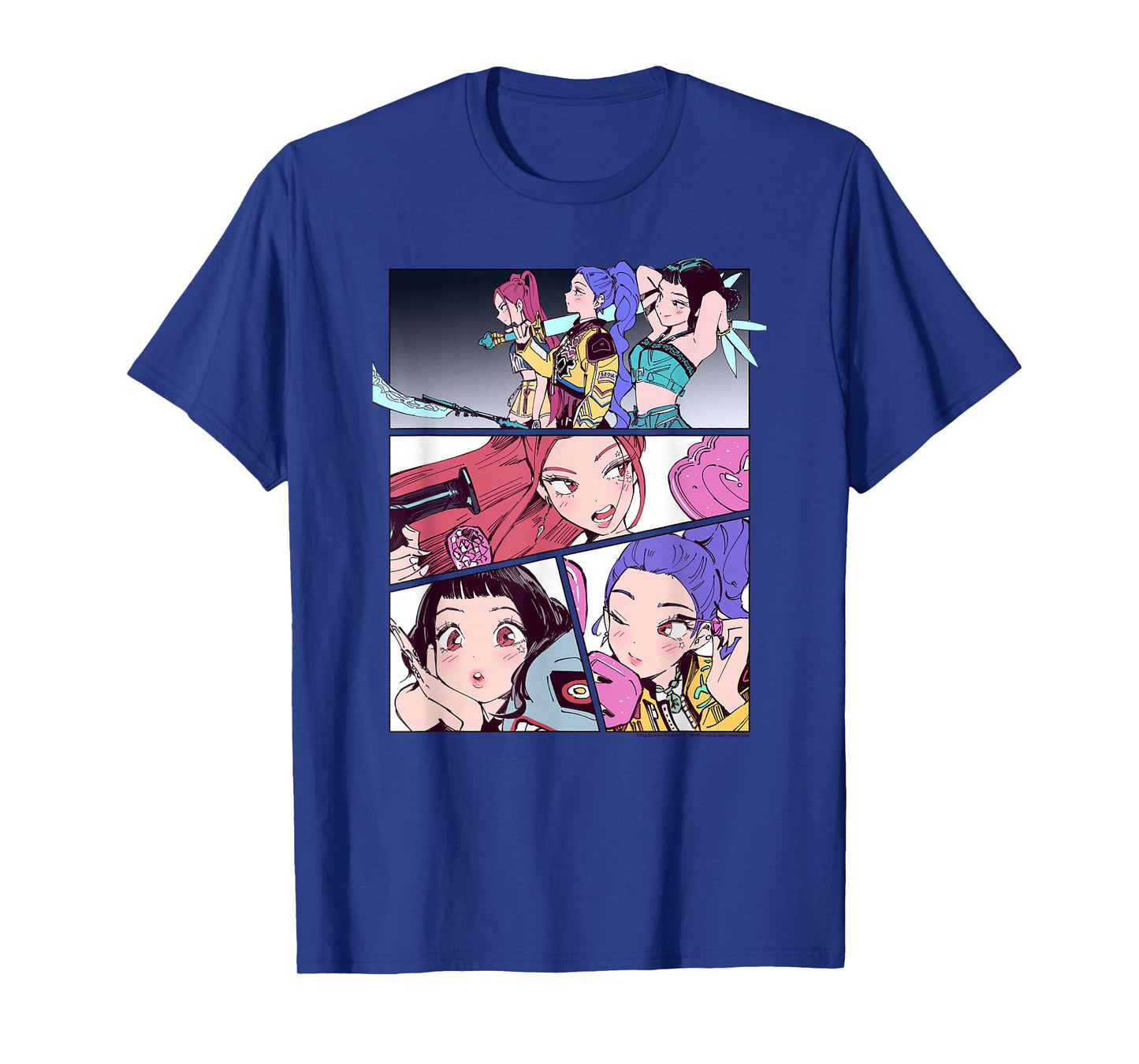 Kpop Demon Hunters Halloween Huntrix Manhwa Panels Poster T-Shirt