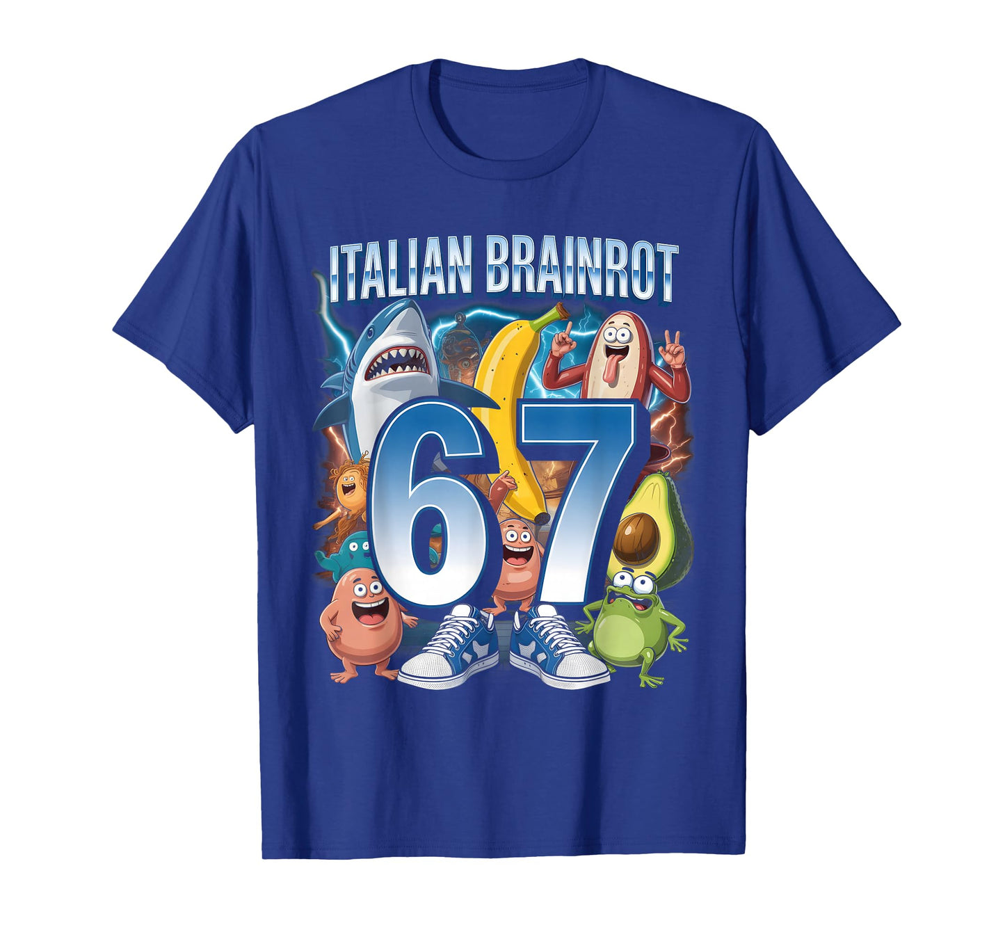 67 Brainrot Italian Meme Funny 67 Kids Costume Six Seven 6-7 T-Shirt