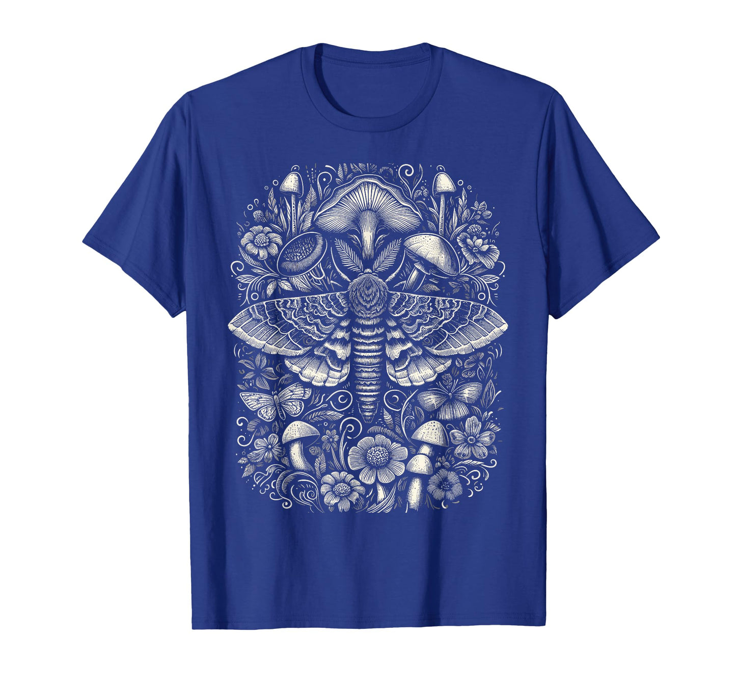 Cute Fairycore Floral Moth Aesthetic T-Shirt