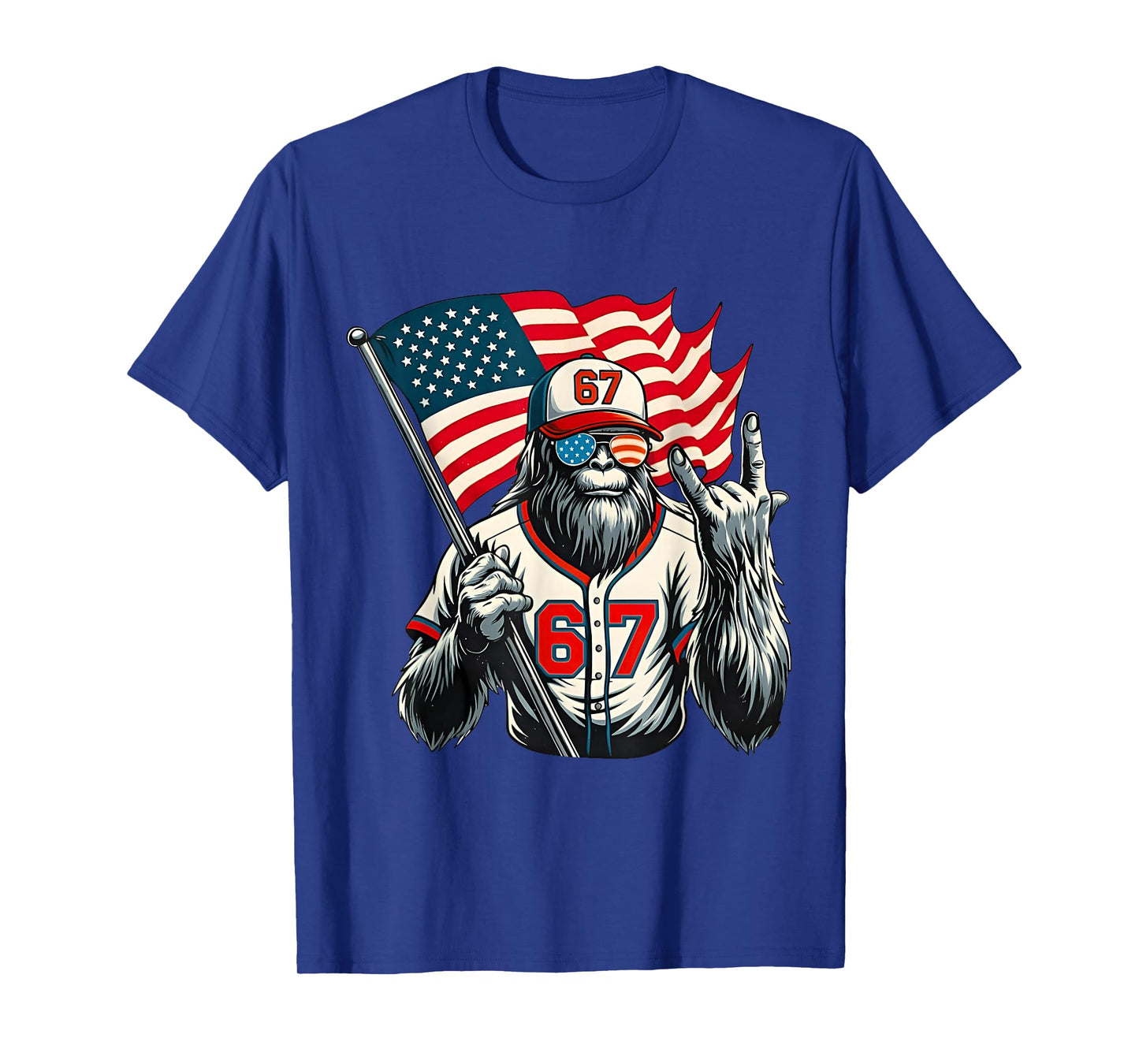 67 Bigfoot Meme Funny Six Seven Gen Alpha Slang T-Shirt