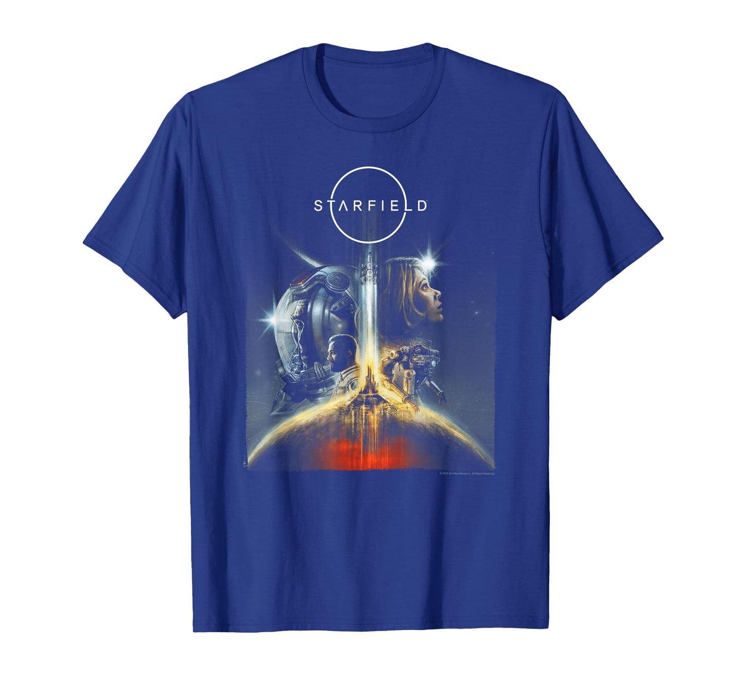 Starfield Cover Art Characters Video Game T-Shirt