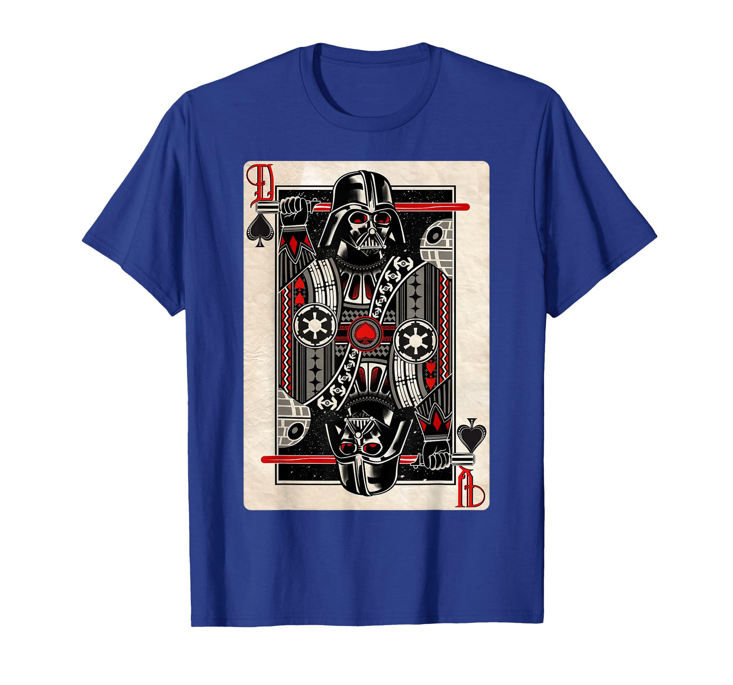 Star Wars Darth Vader King of Spades Playing Card Disney+ T-Shirt