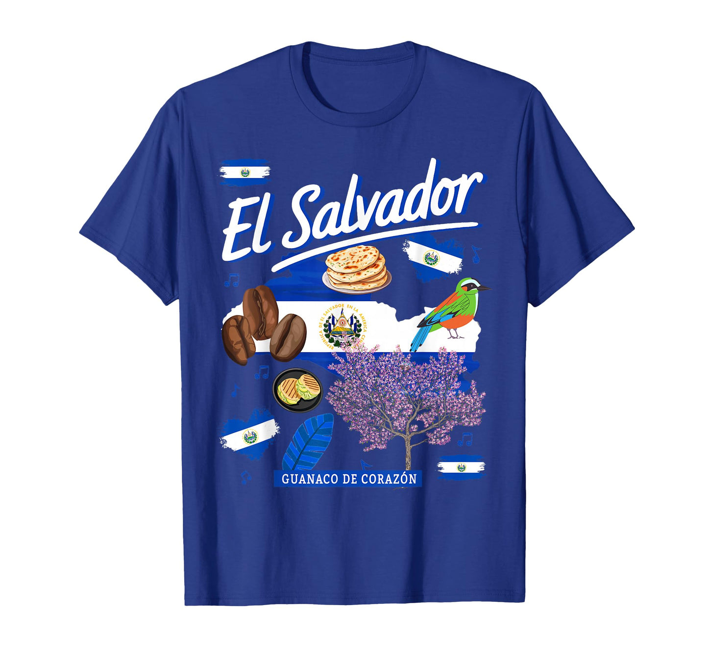 El Salvador Flag Outfit Idea for Kids Hispanic Salvadoran T-Shirt