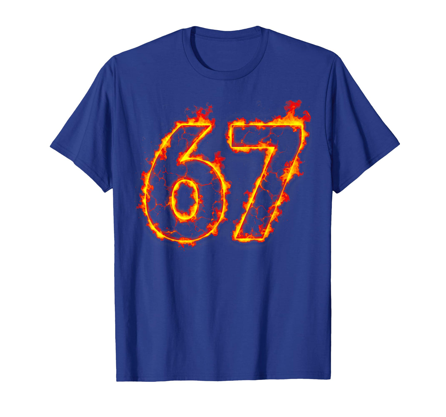 67 Flame Number Six Seven Meme 67 Kids T-Shirt