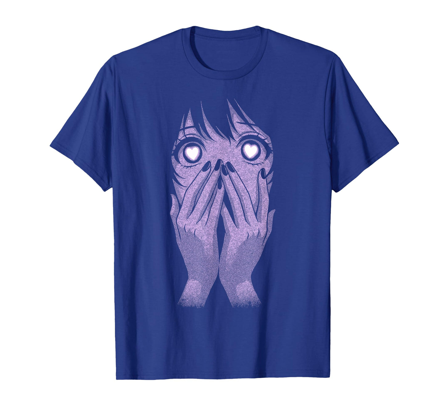 Anime Eyes Girl Hearts Manga Otaku Grunge Goth Alt Aesthetic T-Shirt