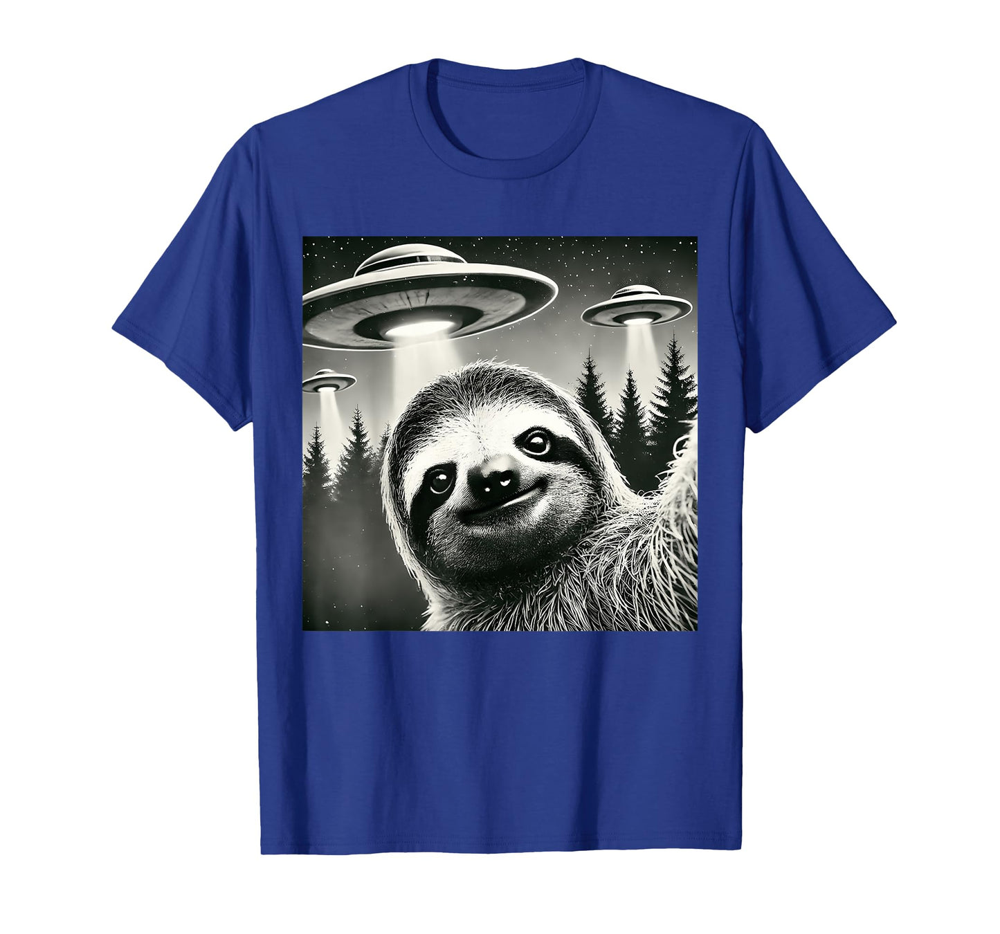 Funny Sloth Selfie UFOs T-Shirt