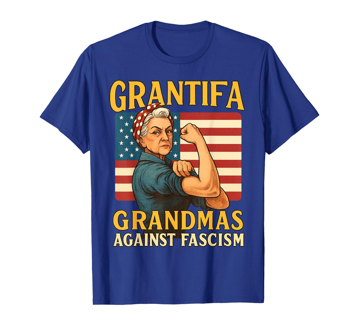Grantifa Grandmas Against Fascism Flag Resist No Kings 50501 T-Shirt
