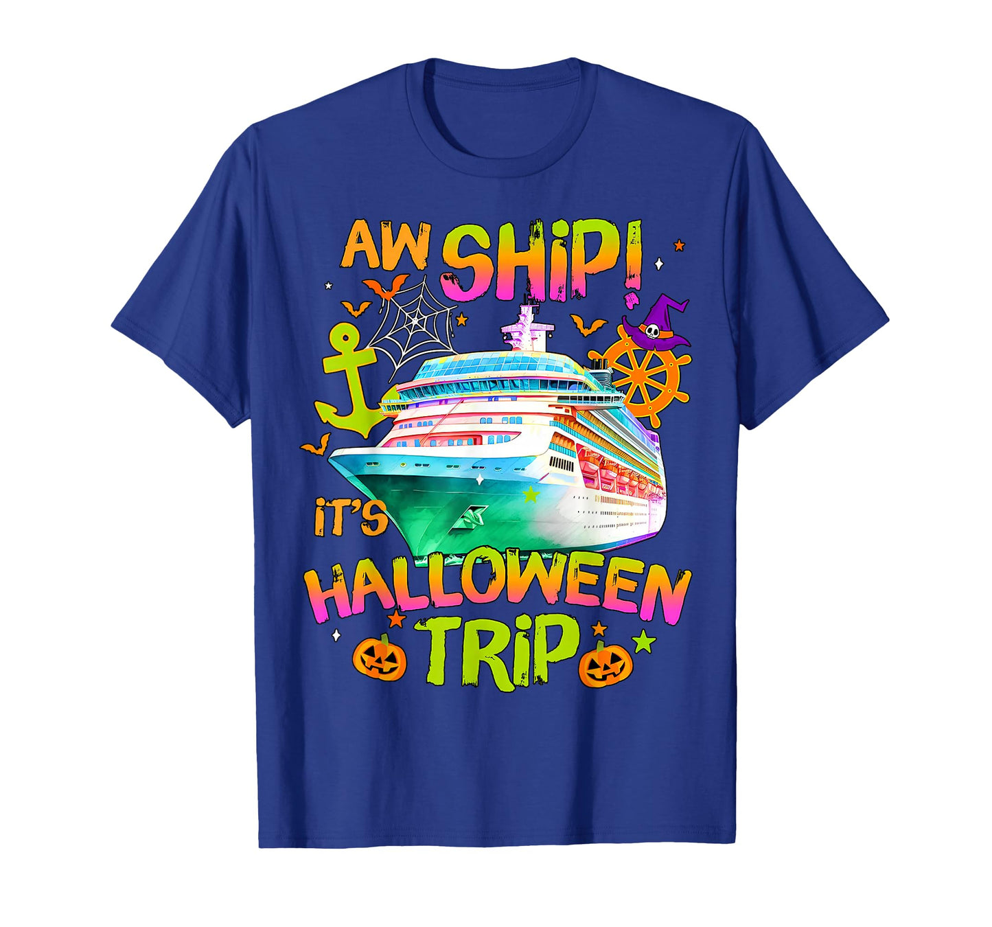 Aw Ship! It's a Halloween Trip Halloween Cruise 2025 T-Shirt