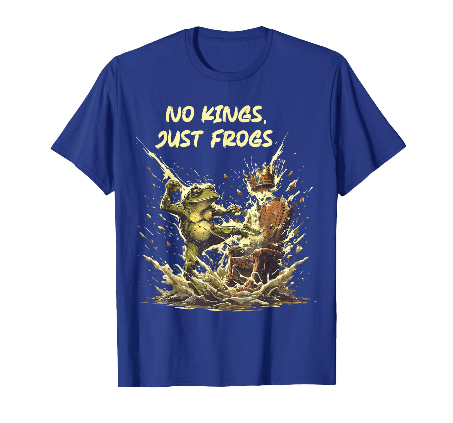 No Kings Just Frogs Funny Portland Frog Protest Activist T-Shirt