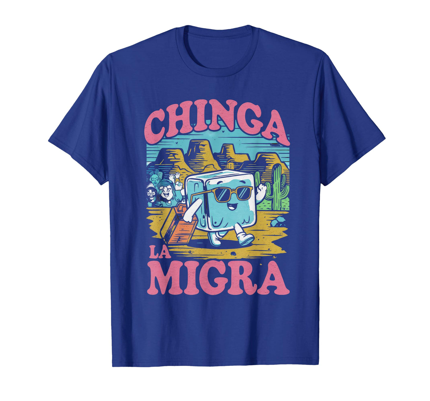 Chinga La Migra Tshirt Men Women 8645 Abolish Ice Retro T-Shirt