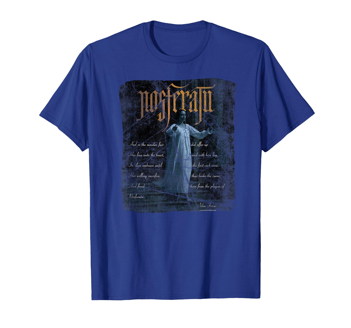 Nosferatu T-Shirt: Unisex-Adults, Black, Small, Short Sleeve, Horror-Movie T-Shirts