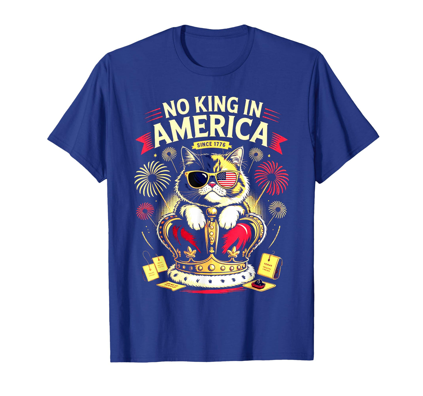cat No Kings in America We The People Political Men Women T-Shirt