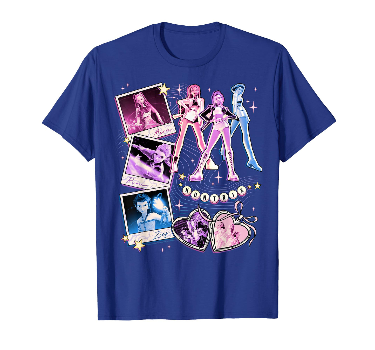 Kpop Demon Hunters Halloween Mira Rumi & Zoey BFF's Collage T-Shirt