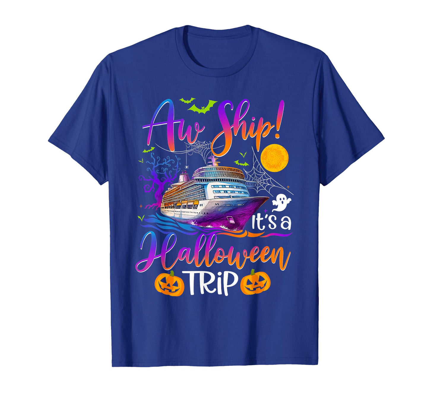 Aw Ship Halloween Family Cruise Crew Family Vacation Trip T-Shirt