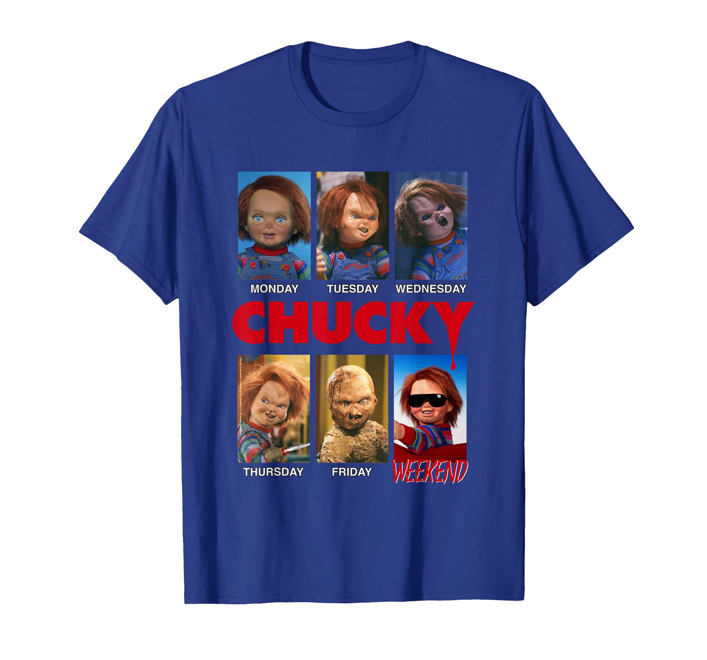 Chucky Days of The Week Moods T-Shirt