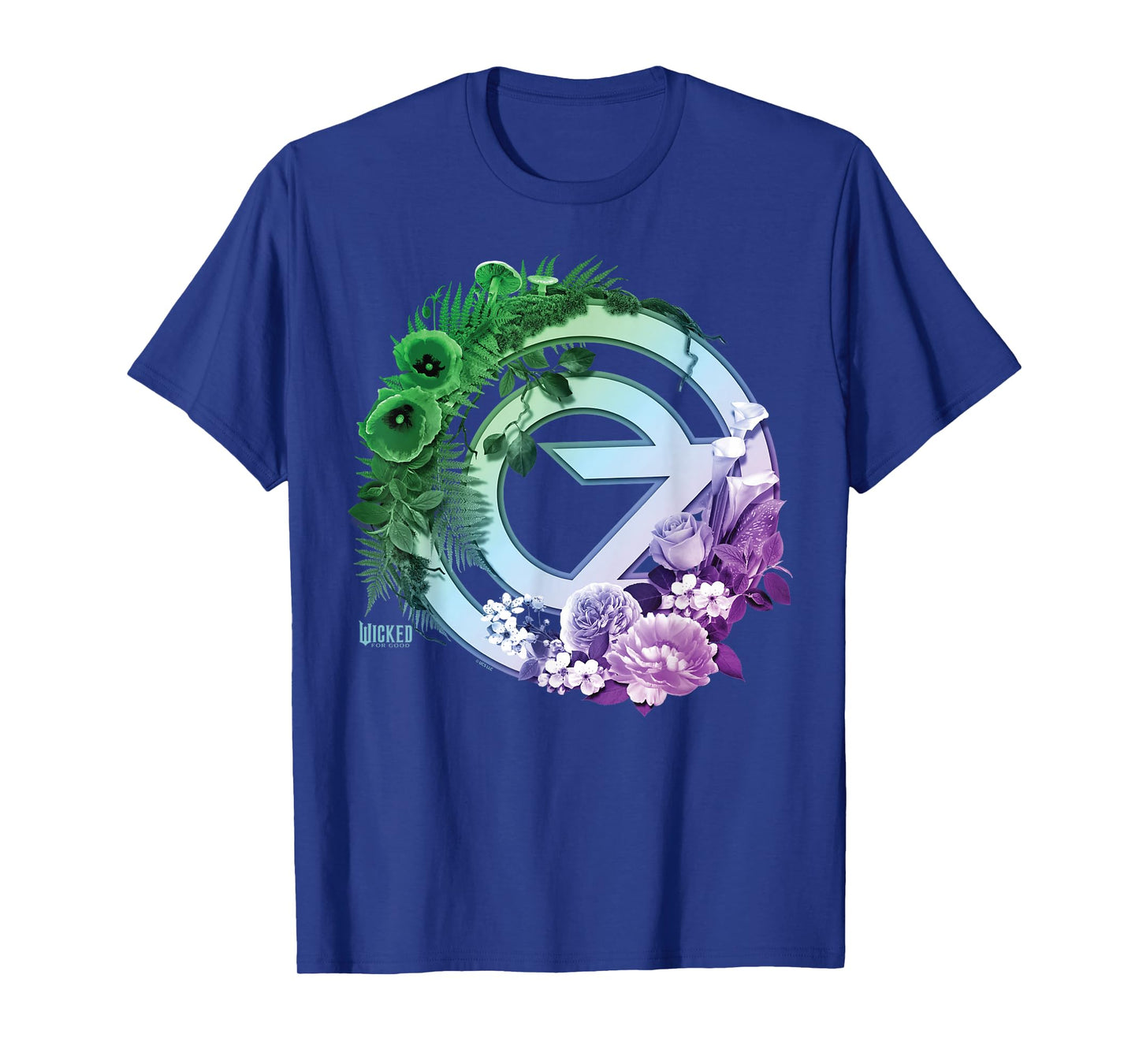Wicked: For Good Oz Logo Floral and Vine T-Shirt