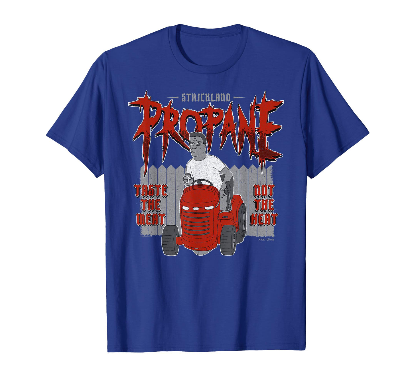 King of the Hill Heavy Metal Strickland Propane Hank Cartoon T-Shirt