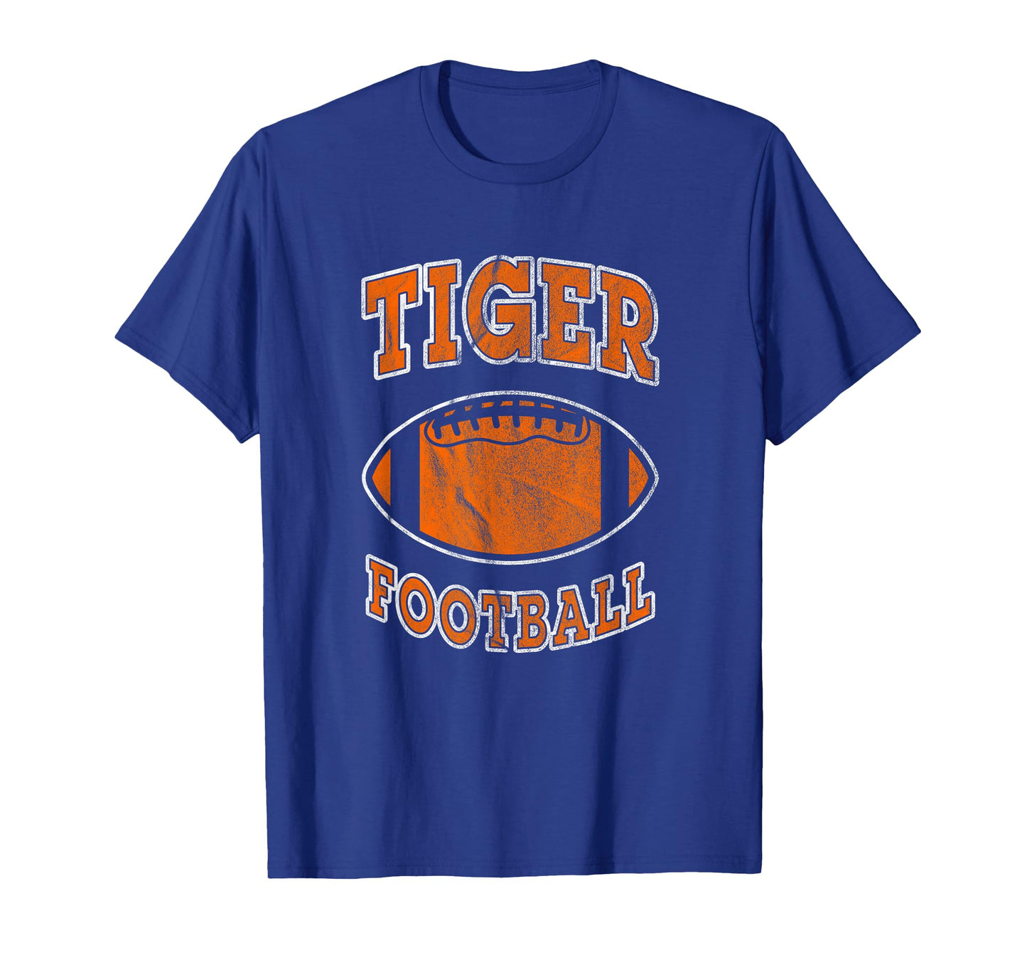 Tiger Football Vintage Distressed T-Shirt