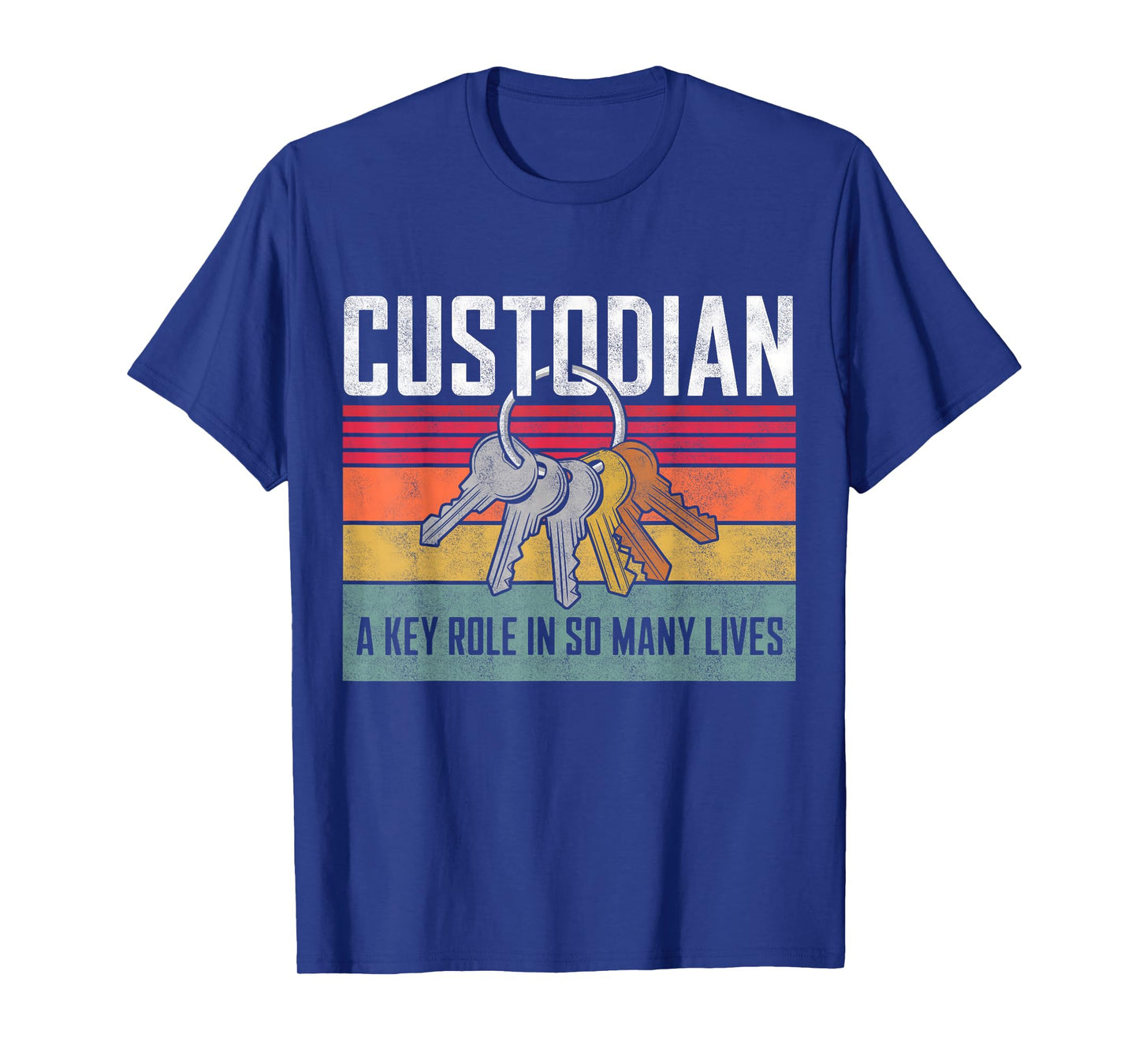 School Custodian Appreciation Day Janitor Keys For Men Women T-Shirt