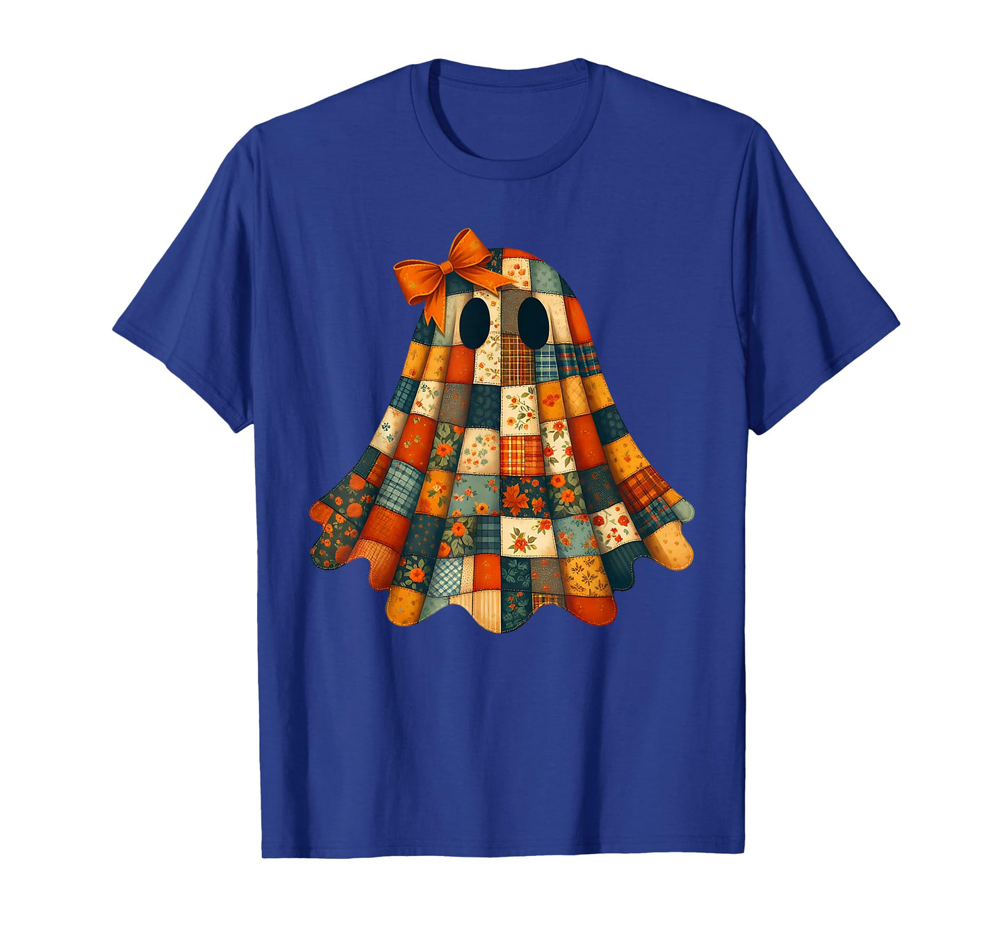 Patchwork Ghost Quilters Fall Quilting Sewers Halloween T-Shirt