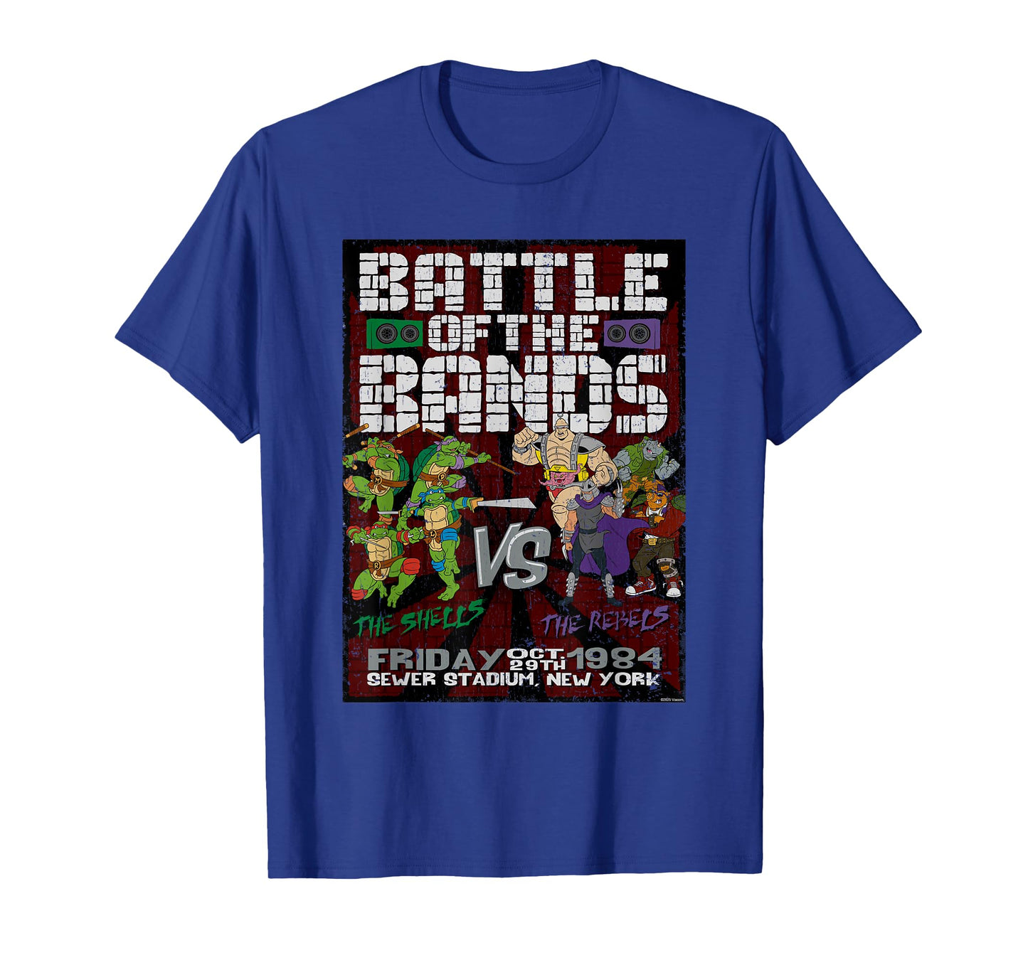 Teenage Mutant Ninja Turtles Battle of the Bands '84 Cartoon T-Shirt