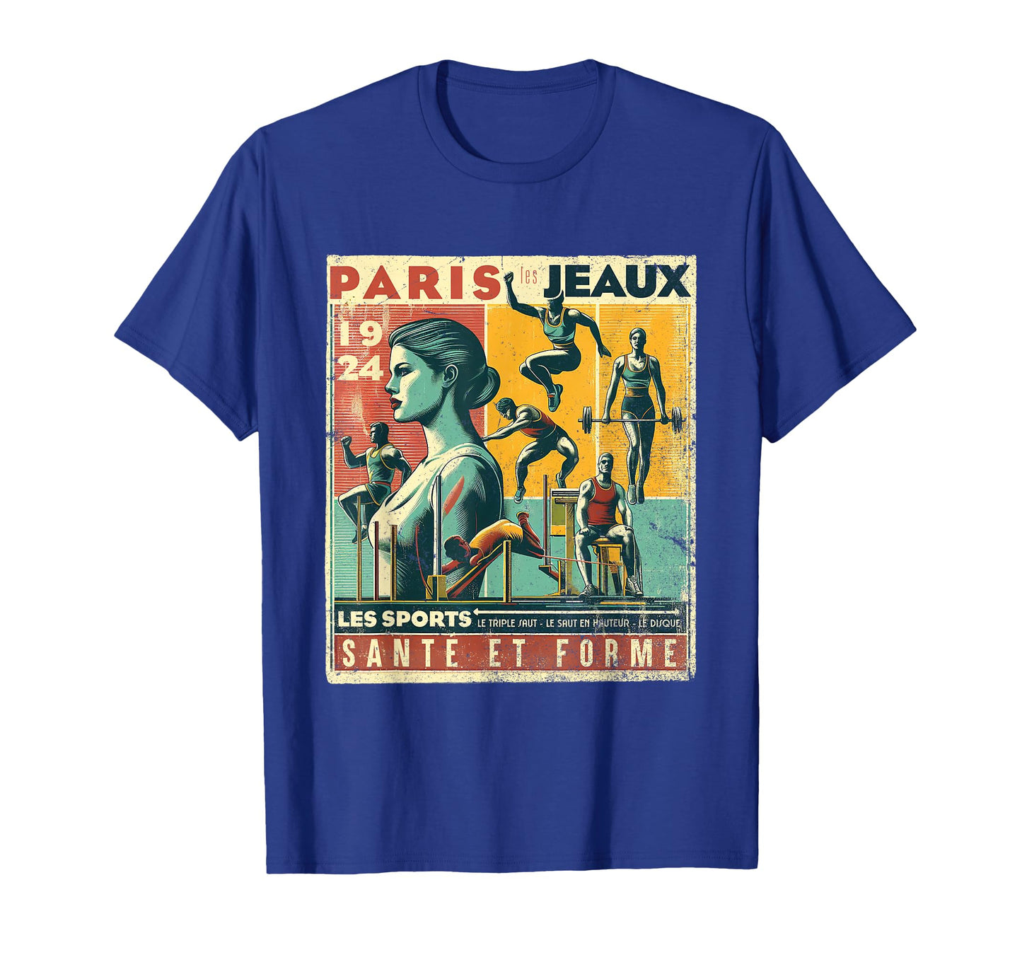 Paris Vintage The Games 1924 Health And Fitness T-Shirt