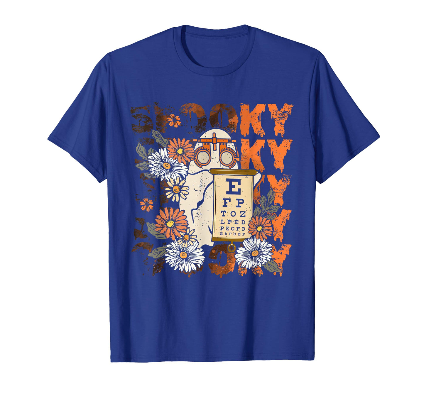 Spooky Ghost Boo Vision Squad Optometrist Halloween Eye Dr T-Shirt