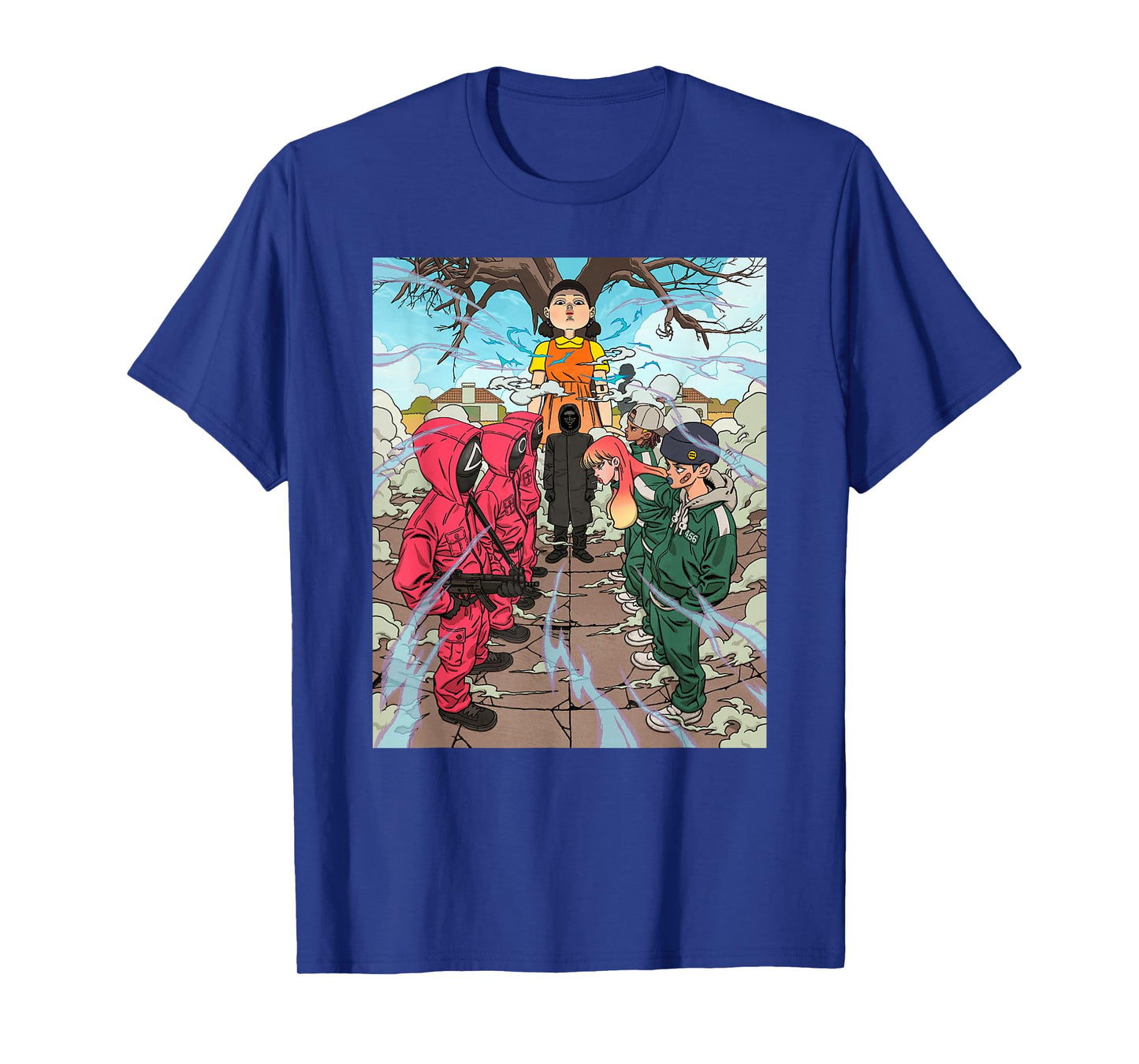 Squid Game Iconic Red Light Green Light Game Chest Poster T-Shirt