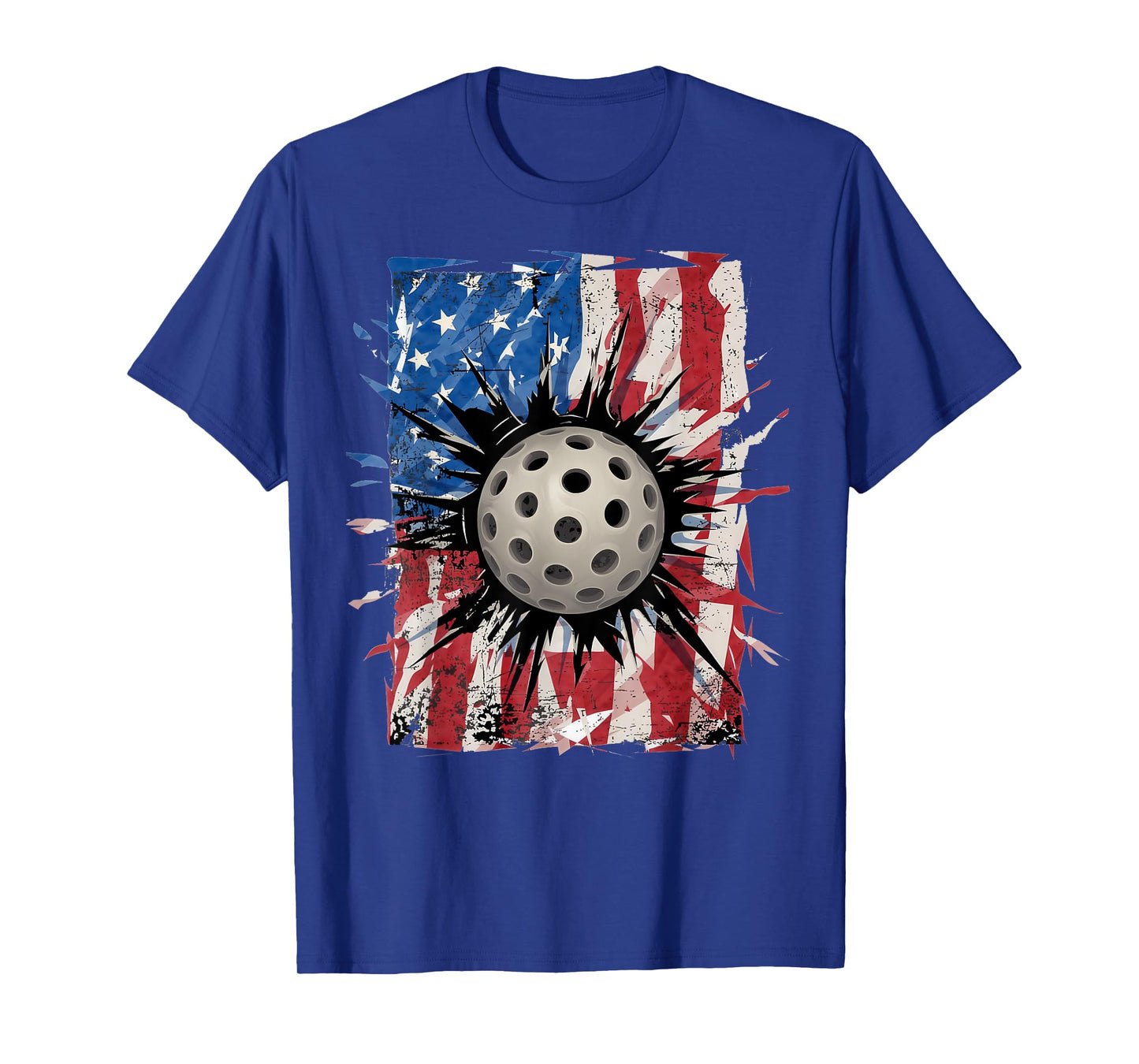 Pickleball Lovers 4th of July American Flag Pickle Ball USA T-Shirt